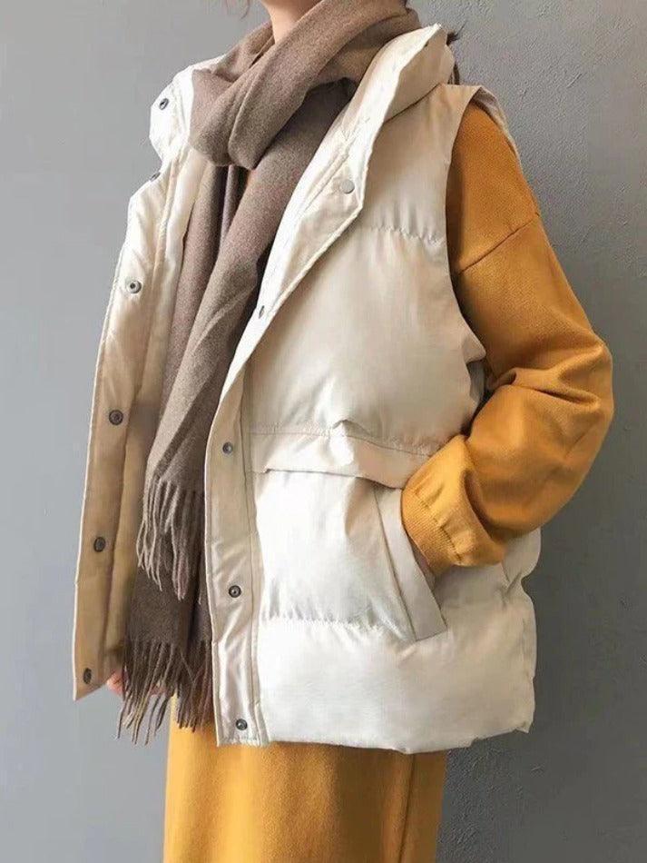Levoire | Gilet Sans Manches Matelassé À Boutons