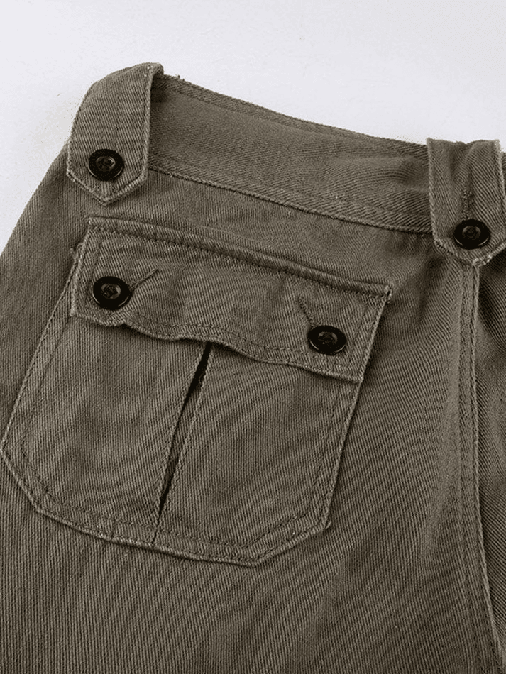 Levoire | Jean Cargo Droit À Boutons