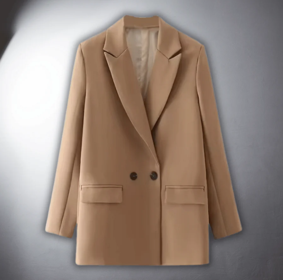 Levoire | Ajustement Parfait Blazer Premium Brun clair