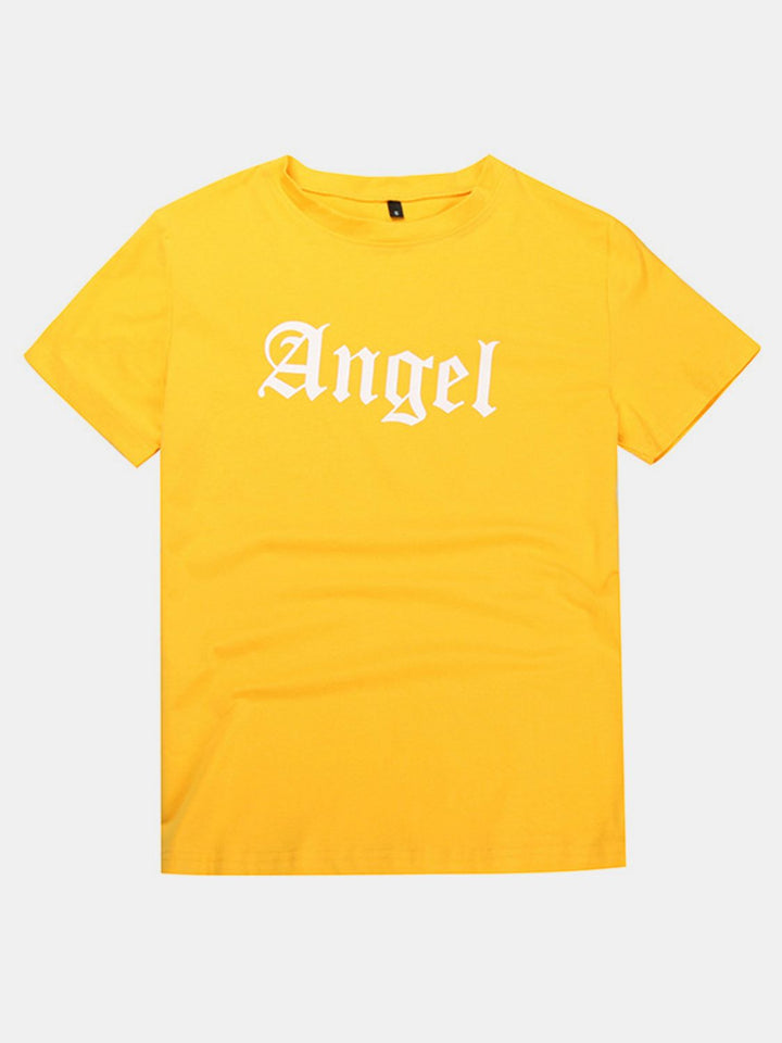 Levoire | Perfee ANGEL Col rond T-shirt à manches courtes Jaune
