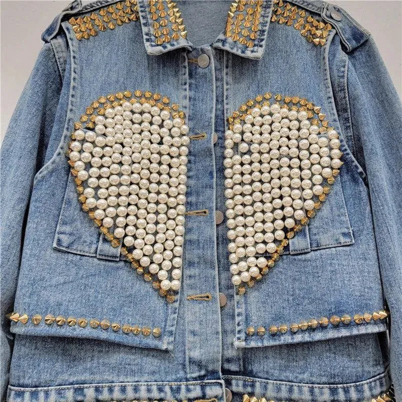 Levoire | Giaccha short en jean à pois