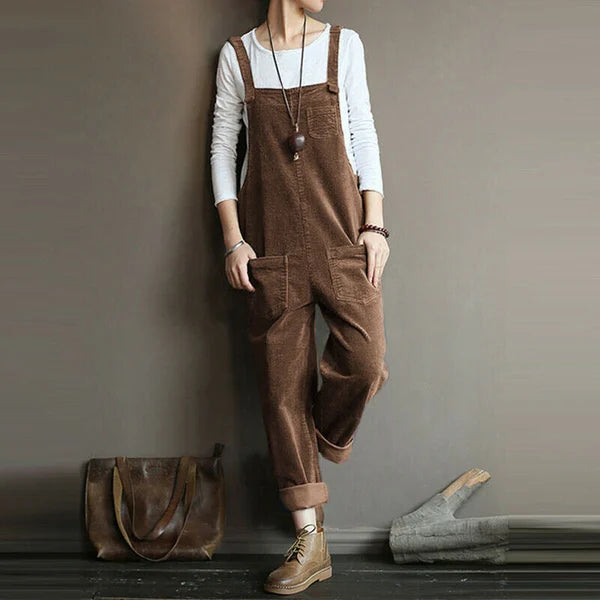 Levoire | Combi-Pantalon En Corde Confortable Kaffe