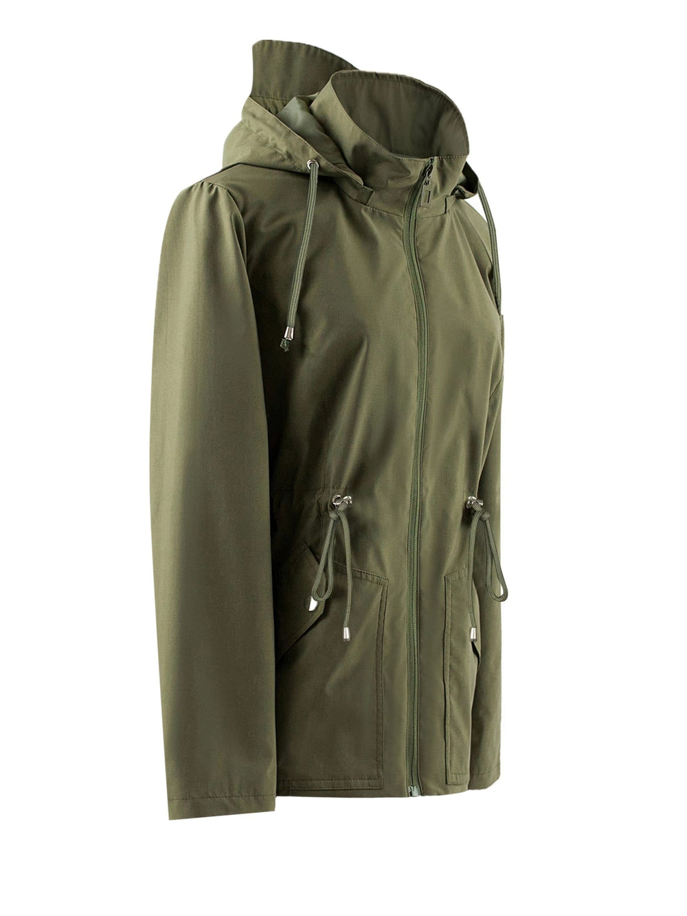Levoire | Veste À Capuche Imperméable À Manches Longues Avec Fermeture Éclair