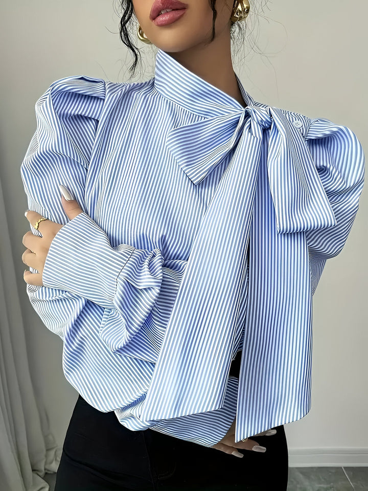 Levoire | Chemise Rayée Avec Design À Lacets