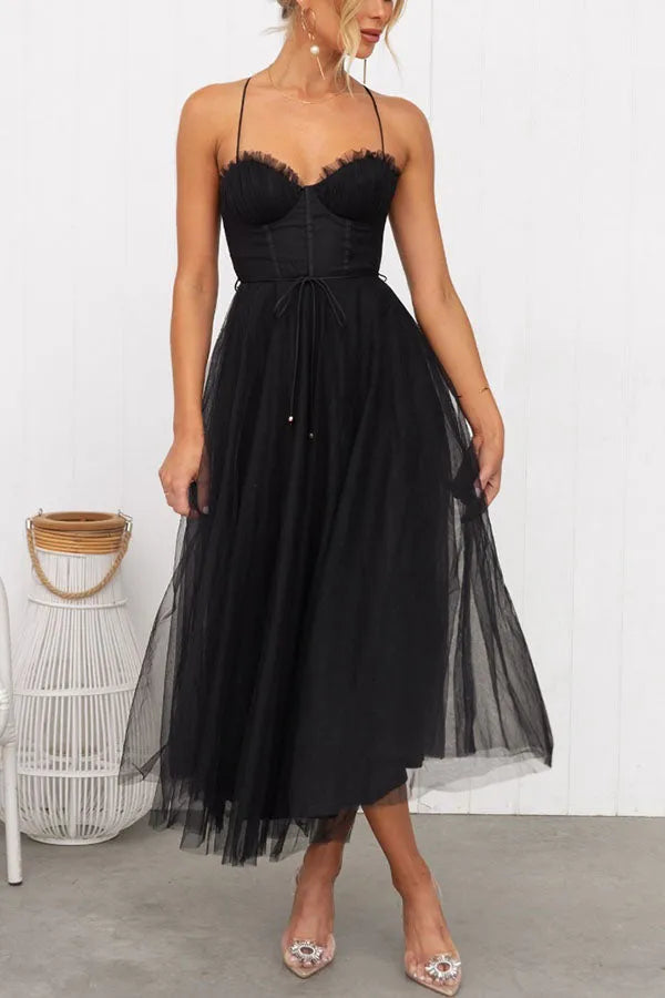 Levoire | Robe Maxi Stylée Pour Femmes Aurora Noir