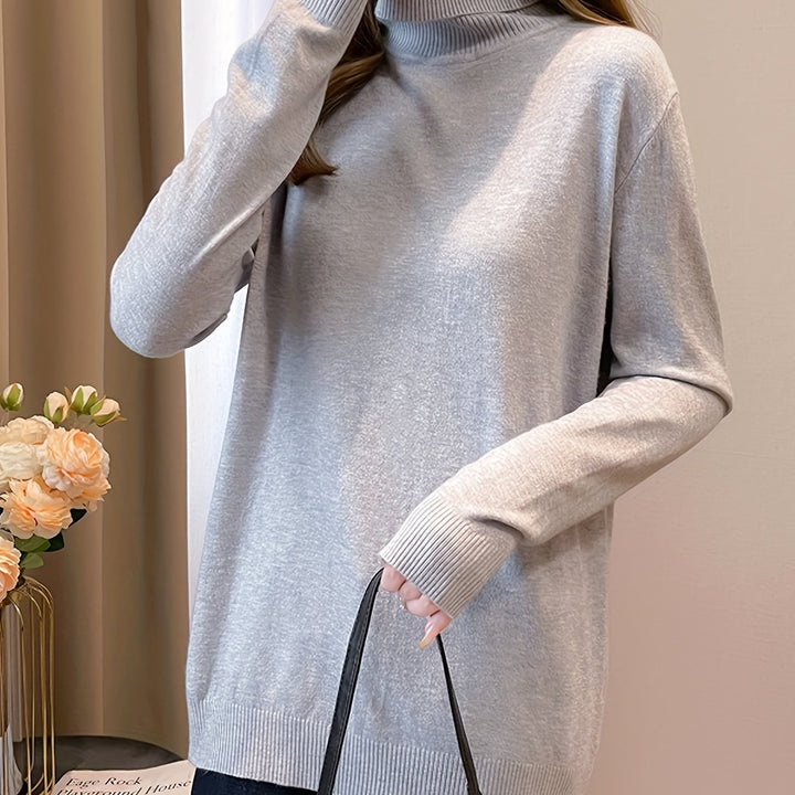 Levoire | Simple Tricot Col Montant À Manches Longues