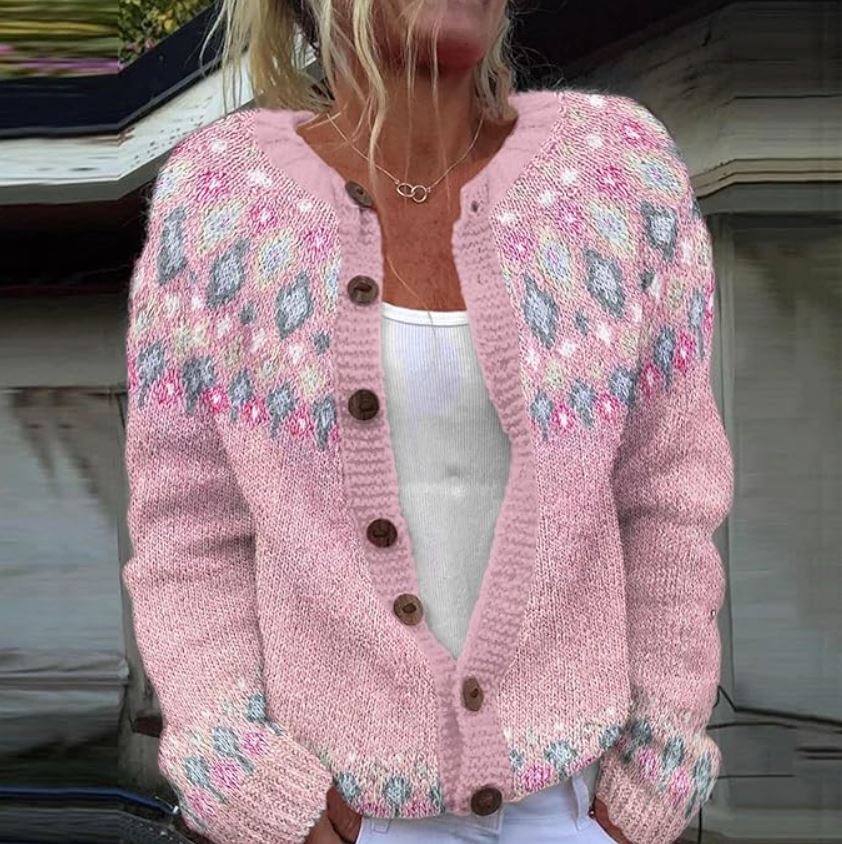Levoire | Gilet Confortable Avec Coupe Décontractée Rosa