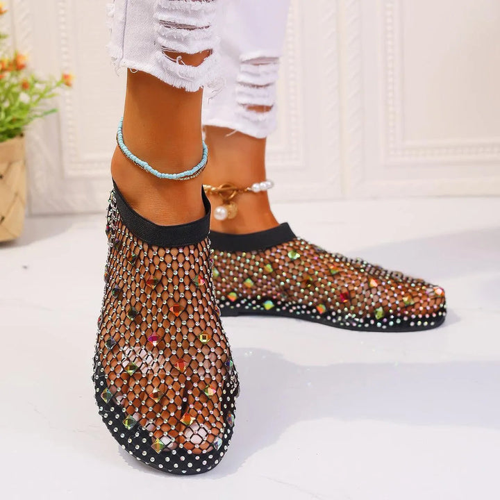 Levoire | Robes en maille plates avec design en strass