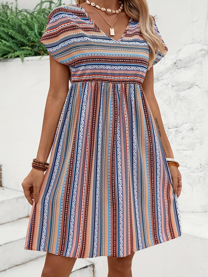Levoire | Robe De Style Boho Rayée 2XL (16-18)