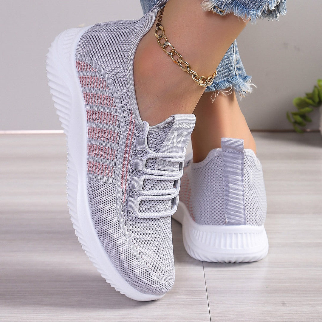 Levoire | Ballerines Sport À Bout Rond Pour Femmes Gris