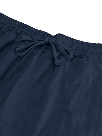 Levoire | Loisirs Coton Lin Pantalons Couleur Unie