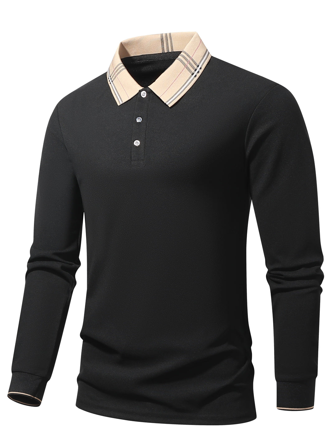 Levoire | Bleu/Noir À Carreaux Chemise Polo Homme