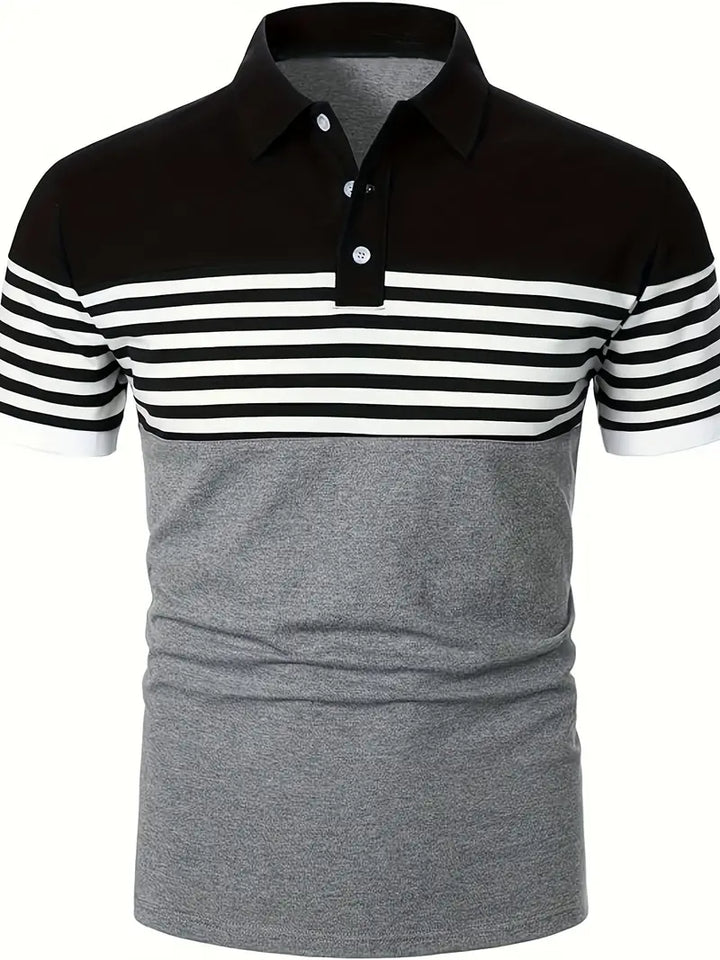 Levoire | Chemise Décontractée Rayée Manches Courtes