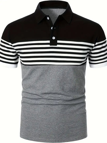 Levoire | Chemise Décontractée Rayée Manches Courtes