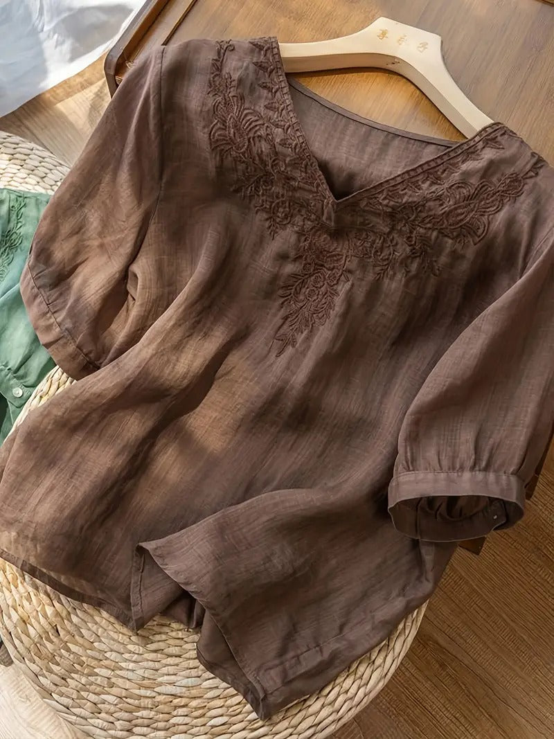 Levoire | T-shirt vintage à col en V