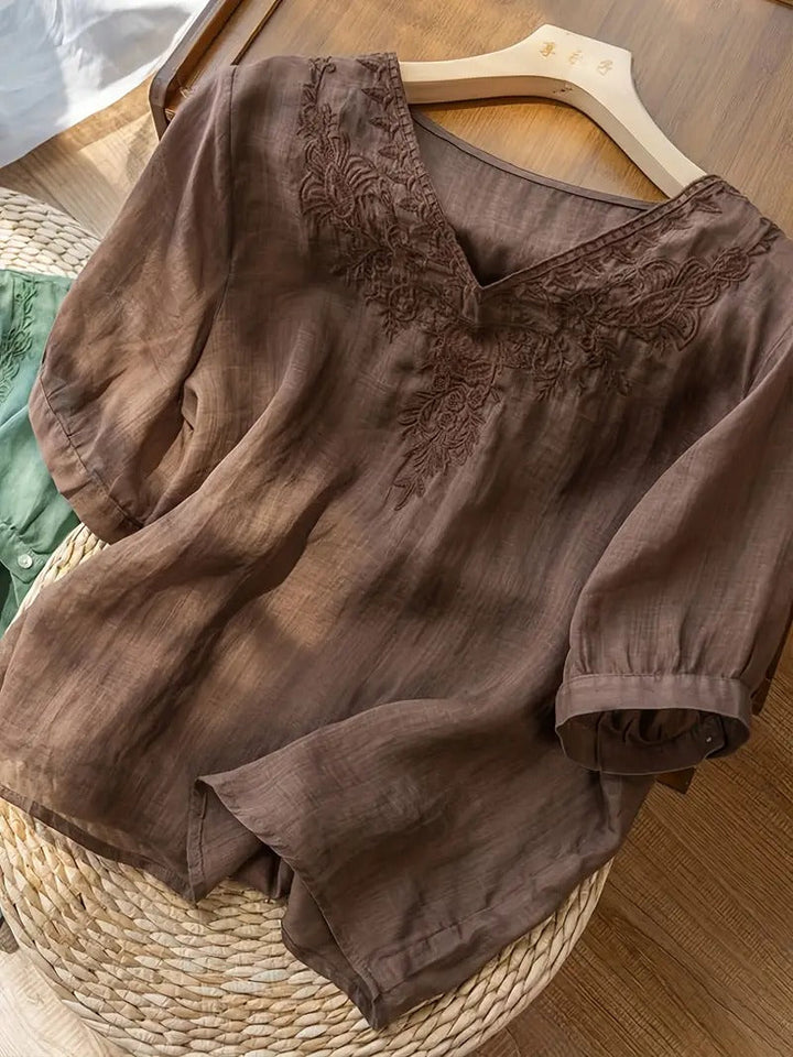 Levoire | T-shirt vintage à col en V