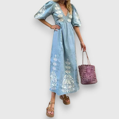 Levoire | Flieendes Maxi Robe Avec Détails