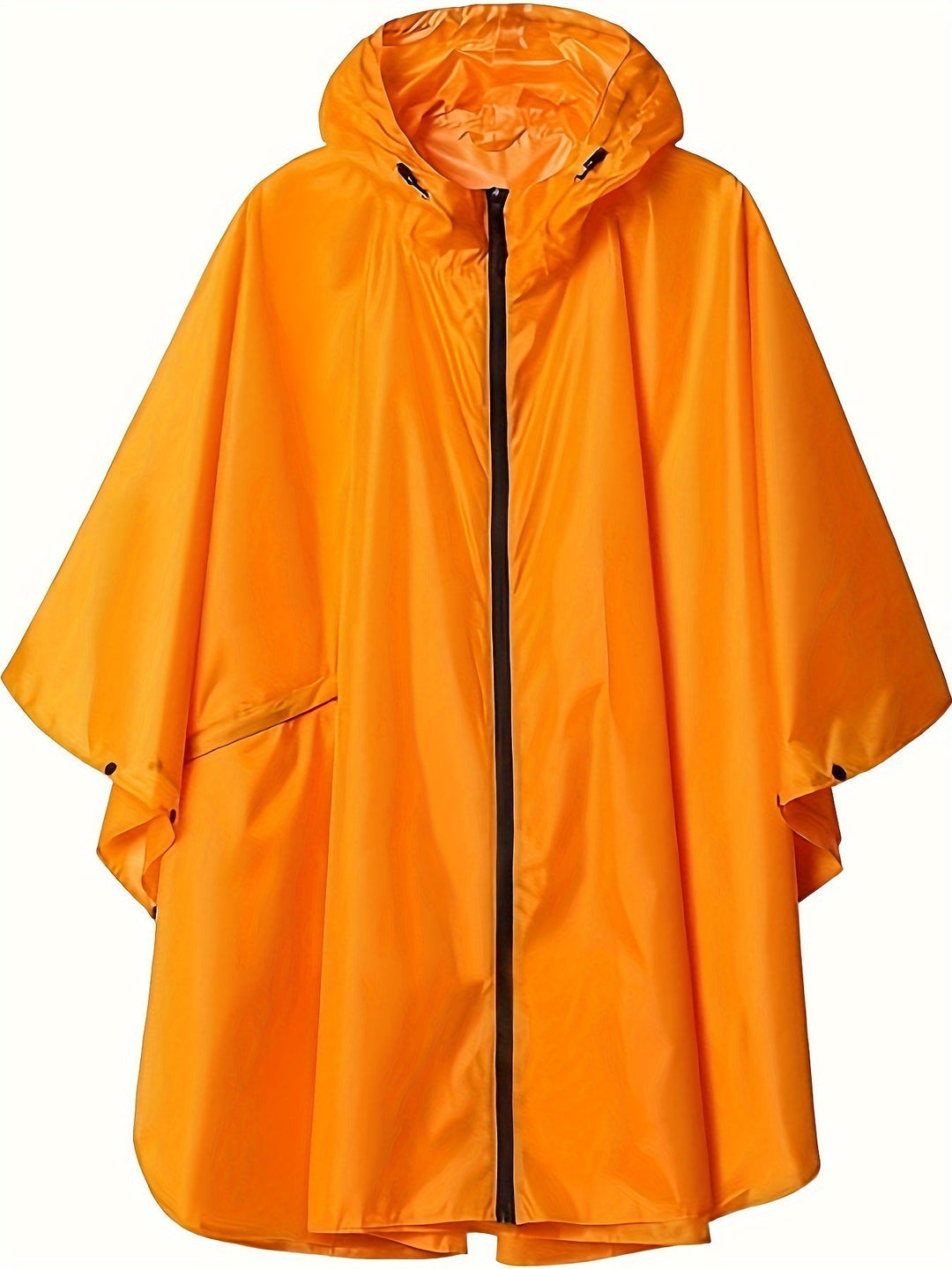Levoire | Imperméable Femme À Capuche Et Poches Orange-Rouge Une taille