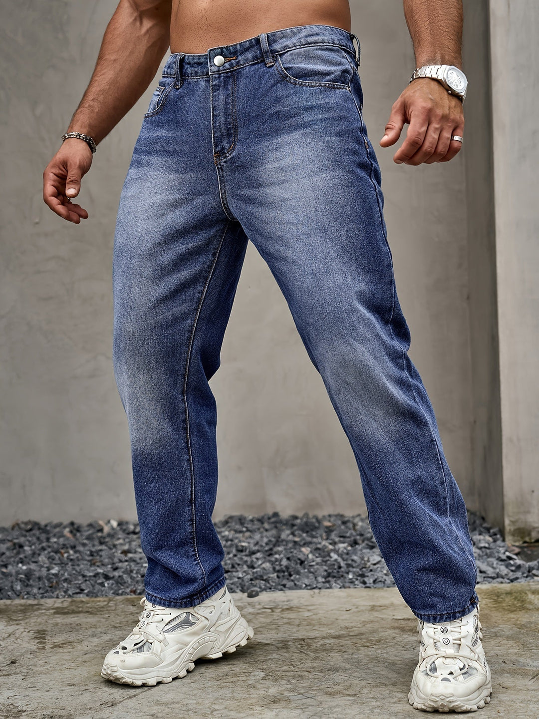Levoire | Classiques Regular Fit Jeans Roi bleu