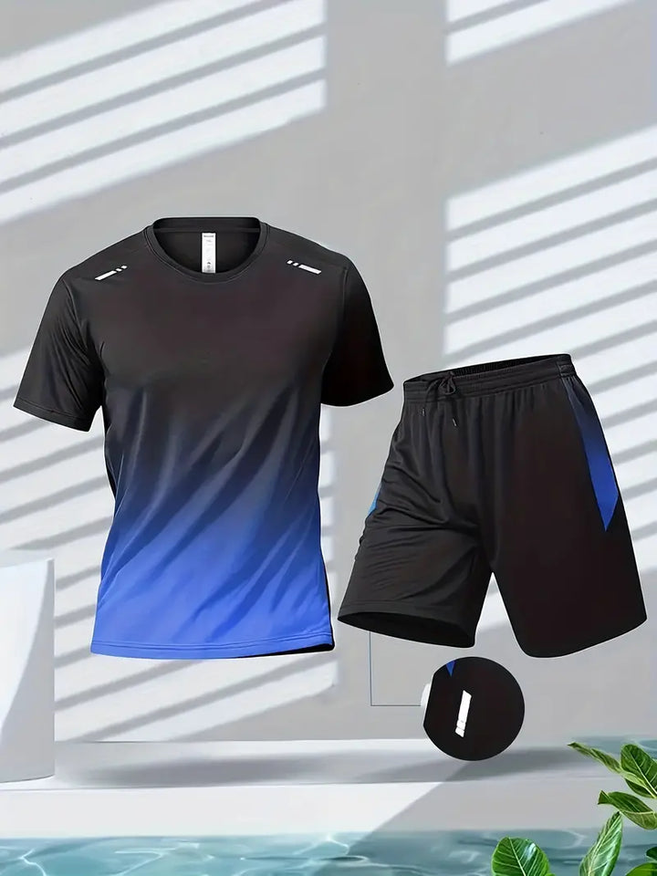 Levoire | 2 Pièces Costume De Sport Pour Hommes Noir-bleu