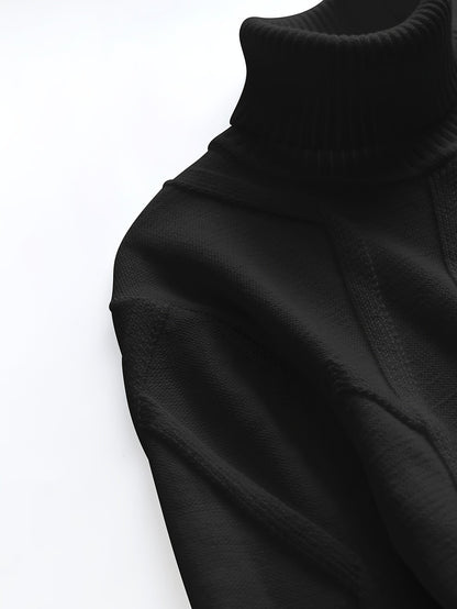 Levoire | Pull À Col Roulé En Tricot Avec Coupe Moderne