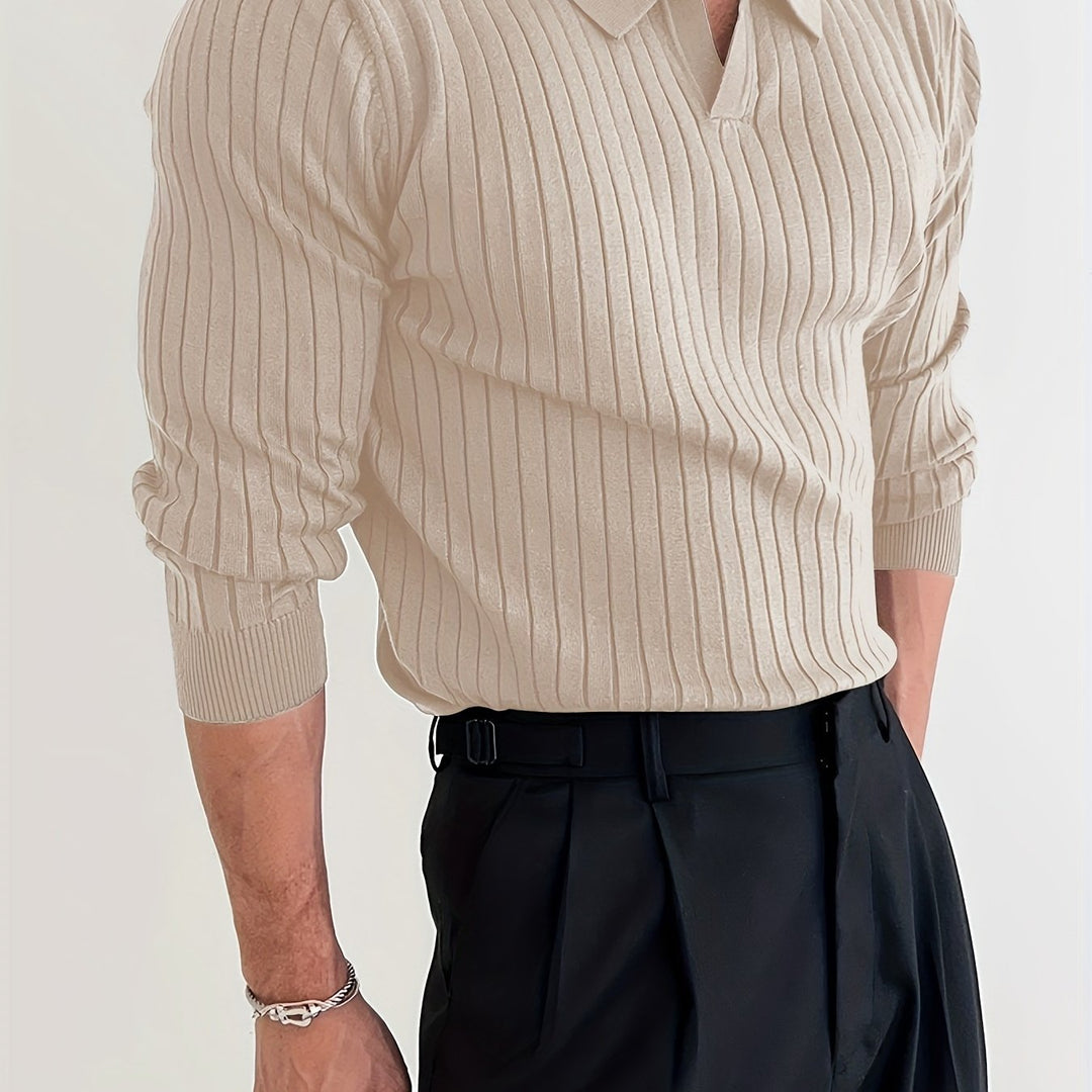 Levoire | Chemise Tricot Rayée À Manches Longues