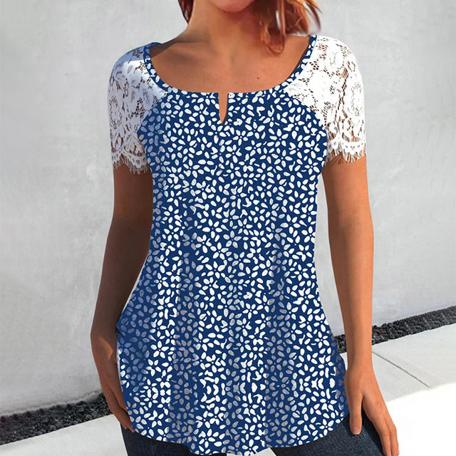 Levoire | Blouse Avec Des Panneaux En Dentelle