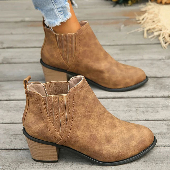 Levoire | Collection De Vin Bottes Basses À Talon Régal Pour Femmes