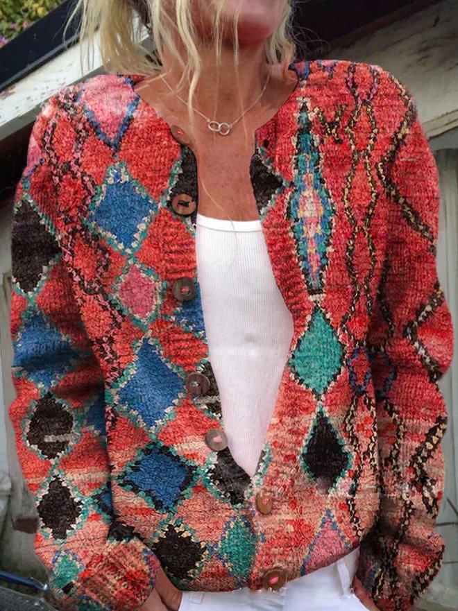 Levoire | Veste En Tricot Chaude Rot