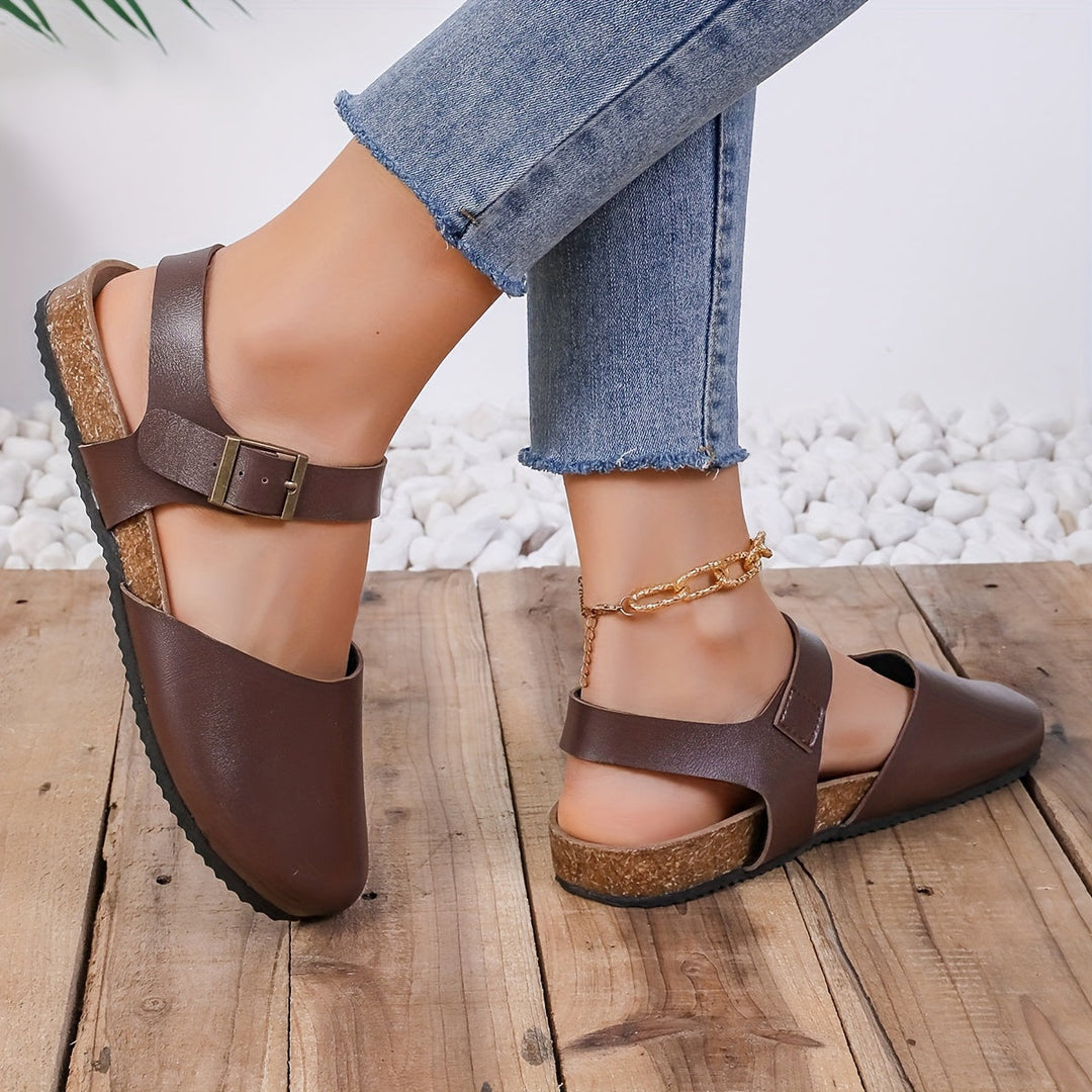 Levoire | Sandales À Talon Rétro Pour Femmes Avec Bout Fermé