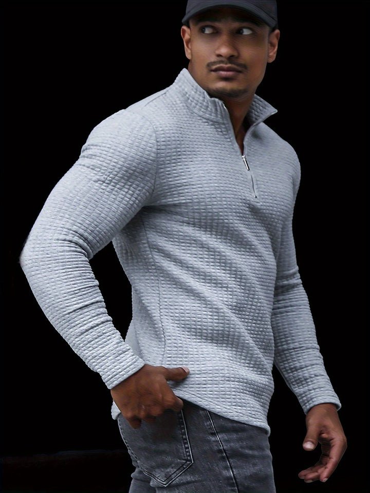 Levoire | Pull-Over Pour Homme À Demi-Zip Et Col Montant