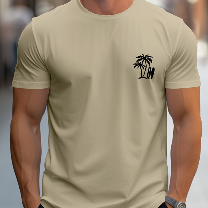 Levoire | Rennon Été T-Shirt Avec Motif De Palmier En Bois De Coco En Vert Menthe
