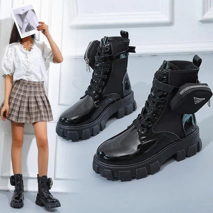 Levoire | Bottes avec plateforme au-dessus des mollets
