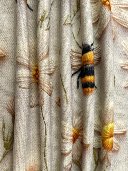 Levoire | Pull Avec Fleurs Et Design D'Abeille Et Col Rond