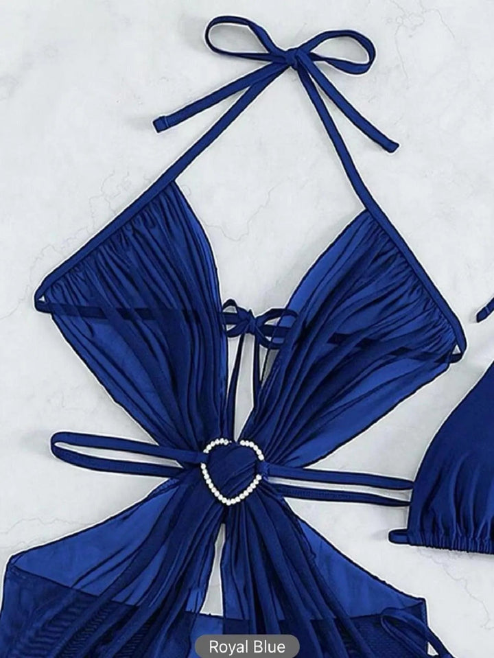 Levoire | Robe de bain une pièce pour femmes en couleur unie
