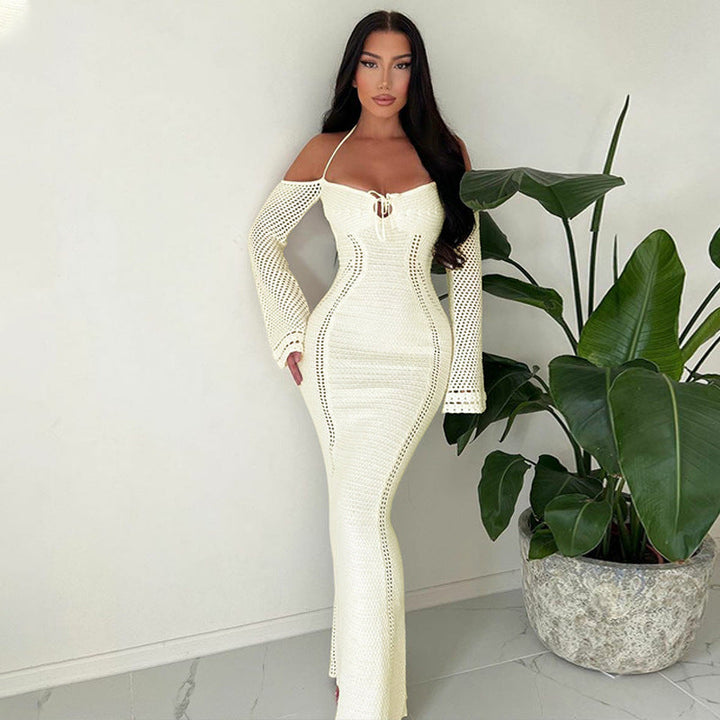 Levoire | Robe bodycon sexy en tricot Blanc
