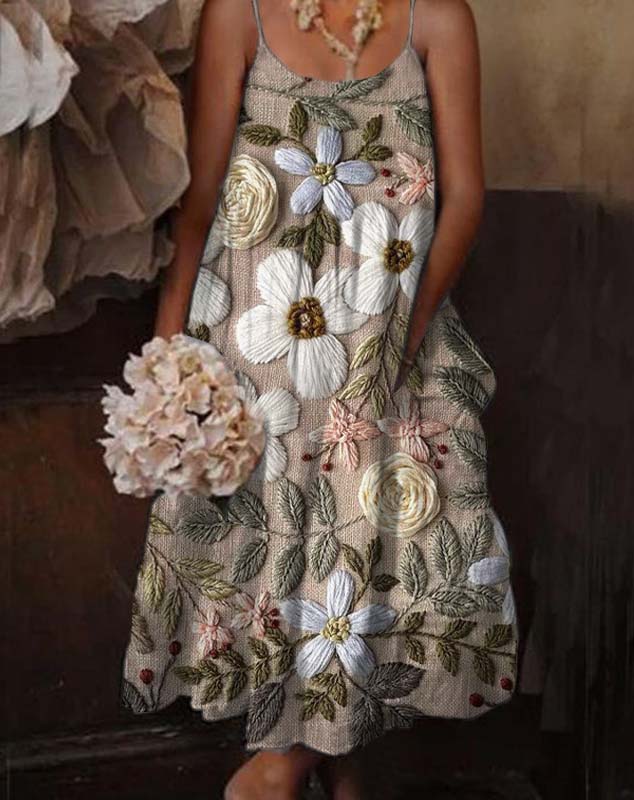 Levoire | Robe Envoûtante - Fleur Bohémienne Multicolore