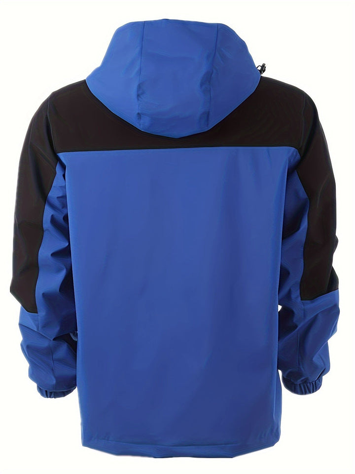 Levoire | Veste Légère Pour Homme Avec Capuche, Décontractée En Coloris Bloc