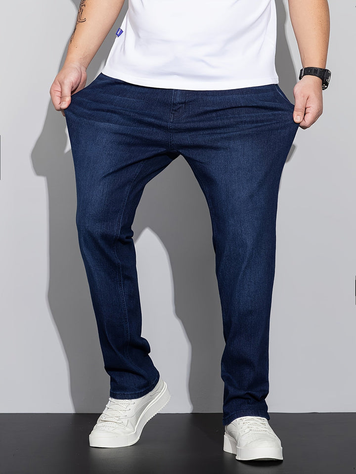 Levoire | Jeans Rentot En Denim Uni Roi bleu
