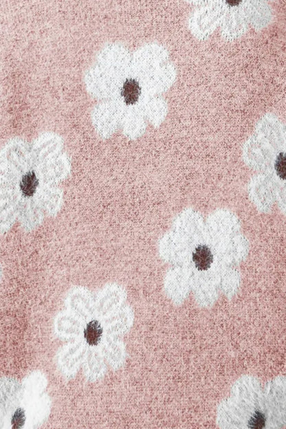 Levoire | Pull À Col Zippé Floral À Manches Longues