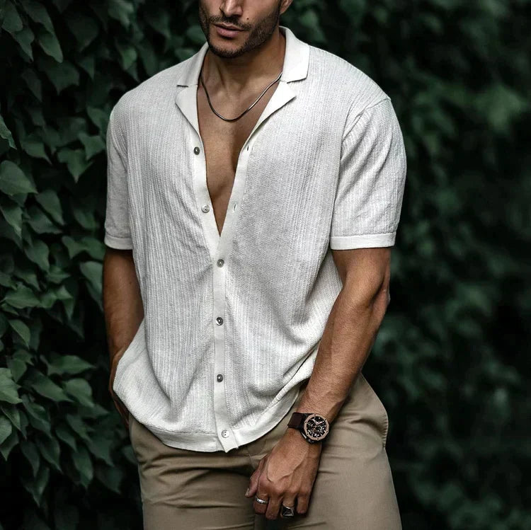 Levoire | Chemise Pour Homme Élégante Et Confortable Avec Boutons Blanc