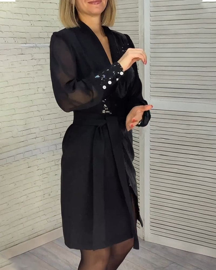 Levoire | Robe Avec Des Plis Et Des Manches Longues