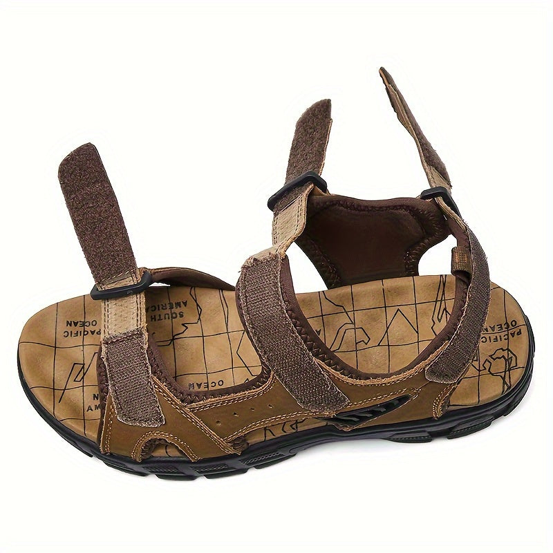 Levoire | Sandales En Cuir Avec Velcro