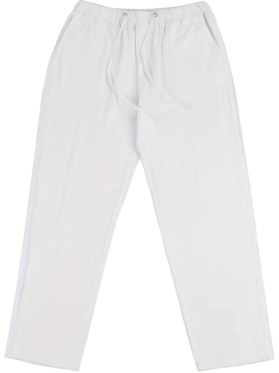 Levoire | Pantalons Pour Hommes En Mélange De Coton Et De Lin Avec Une Taille Élastique Décontractée