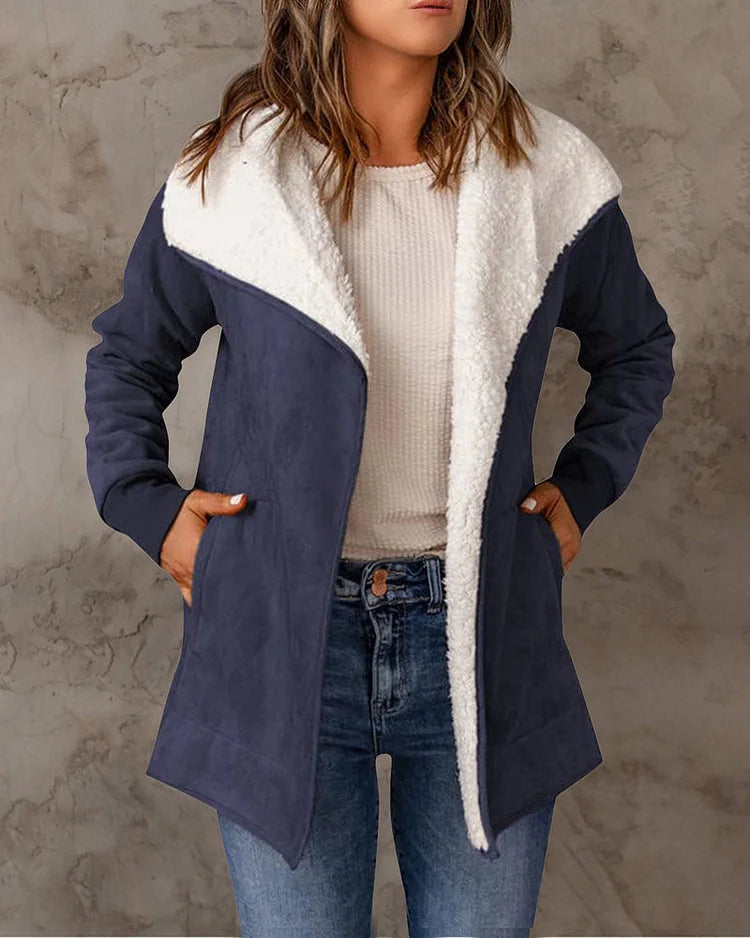 Levoire | Veste En Fleece Avec Poches Parfaite Pour Les Loisirs ! Bleu foncé