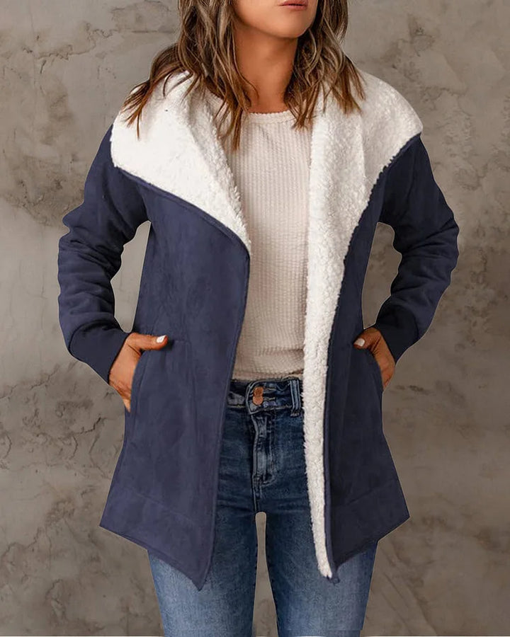 Levoire | Veste En Fleece Avec Poches Parfaite Pour Les Loisirs ! Bleu foncé