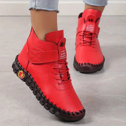 Levoire | Bottes Lisses Confortables Avec Tige En Fourrure Et Semelle Lisse Rot