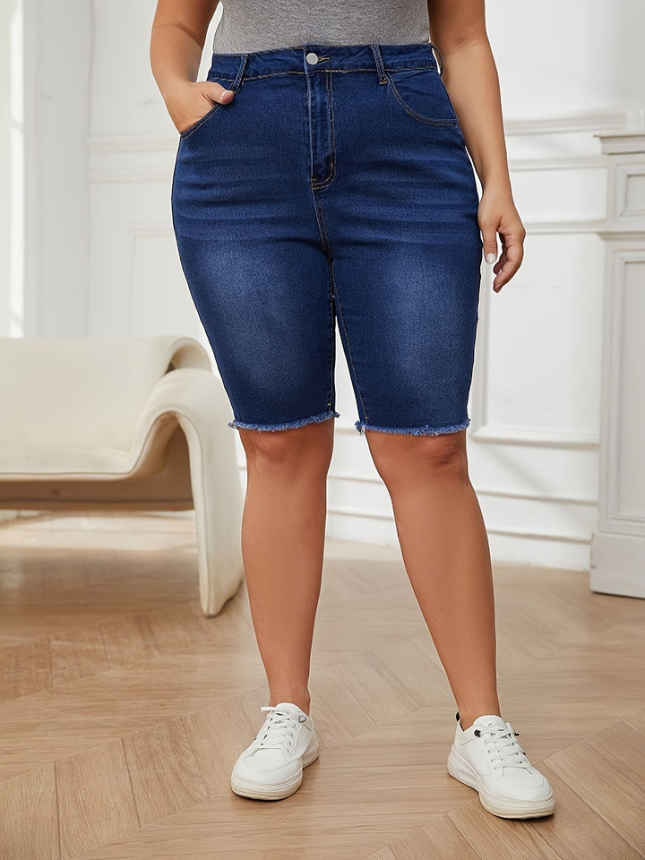 Levoire | Shorts En Denim Bleus Unis