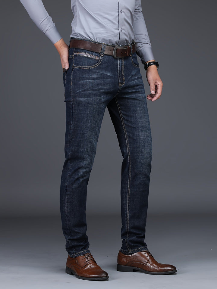 Levoire | Rento Slim Fit Jeans Pour Hommes Bleu Noir