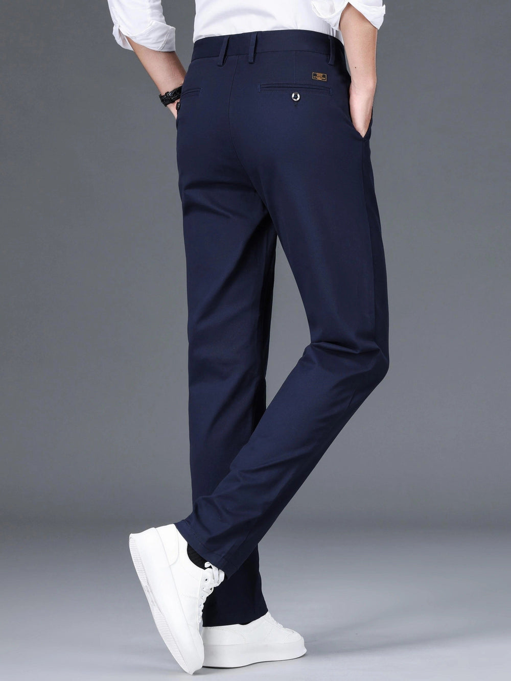 Levoire | Affaires Détendues Ajustement Étroite Pantalons Pour Hommes Avec Poches